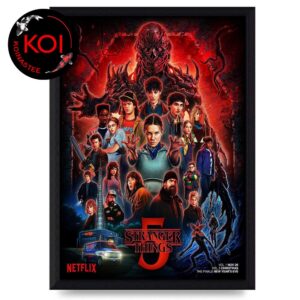 Stranger Things 5 One Last Adventure Film Movie Home Decor Poster Canvas