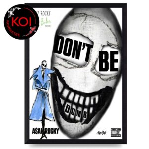 ASAP Rocky Tim Burton Dont Be Dumb Mr Mayer Alternate Vinyl Cover Back Home Decor Poster Canvas