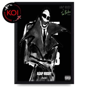 ASAP Rocky Tim Burton Dont Be Dumb Mr Mayer Alternate Vinyl Cover Home Decor Poster Canvas