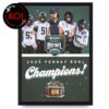 Army Black Knights Football 2025 Champions Wasabi Fenway Bowl Score Home Decor Poster Canvas