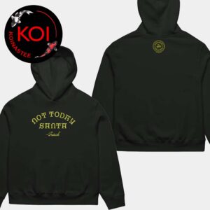 Dr Seuss The Grinch Not Today Santa Two Sided Hoodie