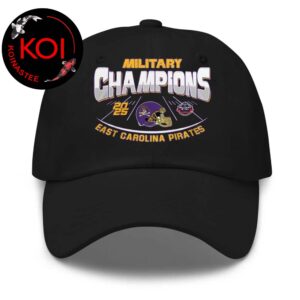 East Carolina Pirates Football 2025 Champions Go Bowling Military Bowl Classic Hat Cap