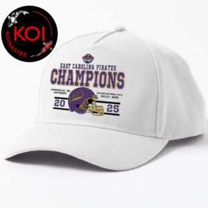 East Carolina Pirates Football 2025 Champions Go Bowling Military Bowl Classic Hat Cap Snapback