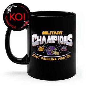 East Carolina Pirates Football 2025 Champions Go Bowling Military Bowl Mug Cup