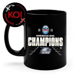 Georgia Southern Eagles Football Champions 2025 JLab Birmingham Bowl Logo Ceramic Mug Cup