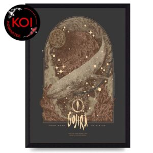 Gojira Paris 2025 Bercy Accor Arena November 30th Home Decor Poster Canvas