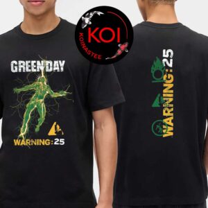 Green Day Warning Album 2025 20th Anniversary Two Sided T-Shirt