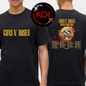 Guns N’ Roses 2026 World Tour Dates Two Sided T-Shirt