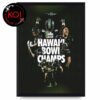 Hawaii Rainbow Warriors Football 2025 Champions Sheraton Hawaii Bowl Score Home Decor Poster Canvas