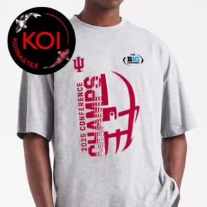 Indiana Hoosiers 2025 Big 10 Conference Champions Uniseversity Football Unisex T-Shirt