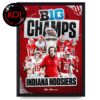 Indiana Hoosiers 2025 Big 10 Football Champions Uniseversity Home Decor Poster Canvas