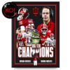Indiana Hoosiers 2025 Big 10 Football Champions Home Decor Poster Canvas