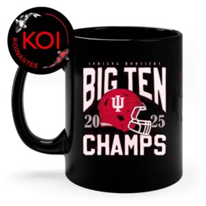 Indiana Hoosiers 2025 Big Ten Football Champions Ceramic Mug Cup