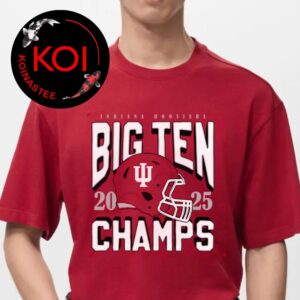 Indiana Hoosiers 2025 Big Ten Football Champions Unisex T-Shirt