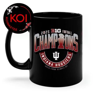 Indiana Hoosiers Big 10 Champions Uniseversity Football Locker Room Ceramic Mug Cup