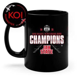 Jacksonville State Gamecocks Football 2025 Champions IS4S Salute To Veterans Bowl Ceramic Mug Cup