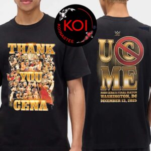 John Cena Thank You Cena Gold Two Sided T-Shirt