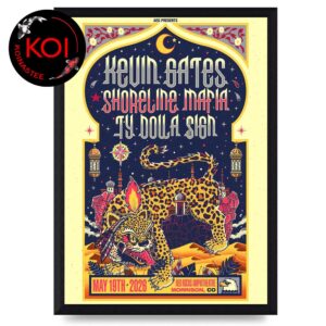 Kevin Gates Red Rocks Amphitheatre 2026 Morrison CO May19th Home Decor Poster Canvas