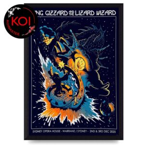 King Gizzard And The Lizard Wizard Sydney Opera House 2025 Warrane Sydney December 2nd 3rd Home Decor Poster Canvas