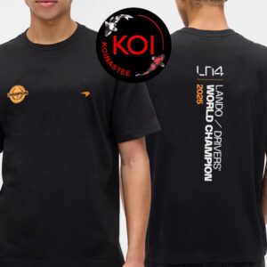 Lando Norris Drivers World Champions 2025 Fomula 1 F1 Two Sided T-Shirt