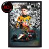 Lando Norris 2025 Fomula 1 World Champions WDC Title Home Decor Poster Canvas