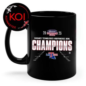 Louisiana Tech Bulldogs Football 2025 Champions Radiance Technologies Independence Bowl Ceramic Mug Cup
