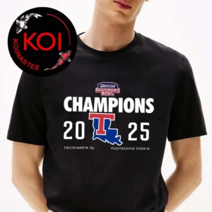 Louisiana Tech Bulldogs Football 2025 Champions Radiance Technologies Independence Bowl Loog Unisex T-Shirt