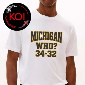Michigan Who 34 32 Unisex T-Shirt