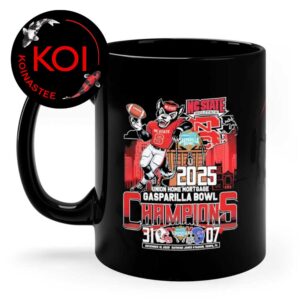 NC State Wolfpack Football 2025 Champions Union Home Mortgage Gasparilla Bowl Mascot Score Ceramic Mug Cup