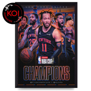New Yorks Knicks 2025 NBA Cup Emirates Champions Home Decor Poster Canvas