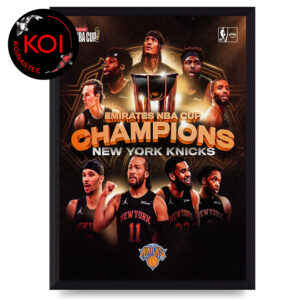 New Yorks Knicks NBA Cup Emirates Champions 2025 Home Decor Poster Canvas