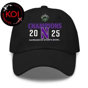 Northwestern Wildcats Football 2025 Champions GameAbove Sports Bowl Classic Cap Hat Snapback