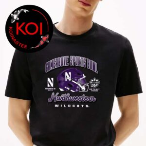Northwestern Wildcats Football 2025 Champions GameAbove Sports Bowl Helmet Classic T-Shirt
