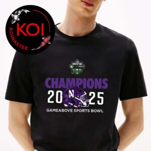 Northwestern Wildcats Football 2025 Champions GameAbove Sports Bowl Helmet Unisex T-Shirt