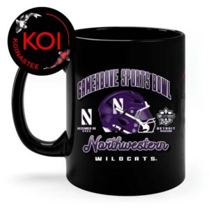 Northwestern Wildcats Football 2025 GameAbove Sports Bowl Helmet Ceramic Mug Cup