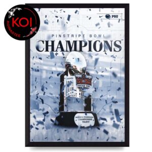 Penn State Nittany Lions Football 2025 Champions Bad Boy Mowers Pinstripe Bowl Home Decor Poster Canvas