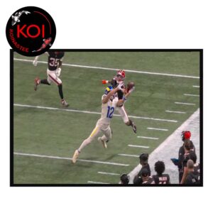 Puka Nacua Catch 2025 Los Angeles Rams vs Atlanta Falcon Home Decor Poster Canvas