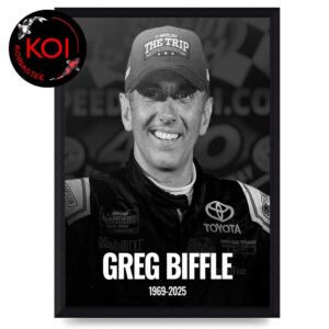 RIP Greg Biffle 1969 2025 Dead Thank You For Memories Home Decor Poster Canvas