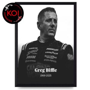 RIP Greg Biffle 1969 2025 Died In The Crash Thank You For Memories Home Decor Poster Canvas