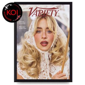 Sabrina Carpenter On Variety Magazine Cover 2025 Home Decor Poster Canvas