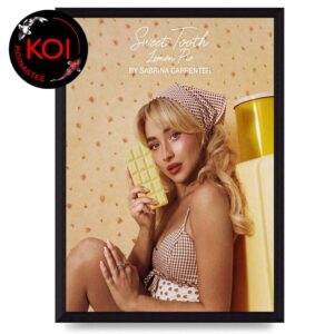 Sabrina Carpenter Sweet Tooth Lemon Pie Home Decor Poster Canvas