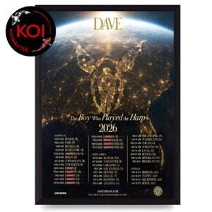 Santan Dave 2026 Tour Dates North America Australia Home Decor Poster Canvas