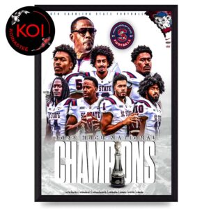 South Carolina State Football 2025 HBCU National Champions Cricket Celebration Bowl Home Decor Poster Canvas