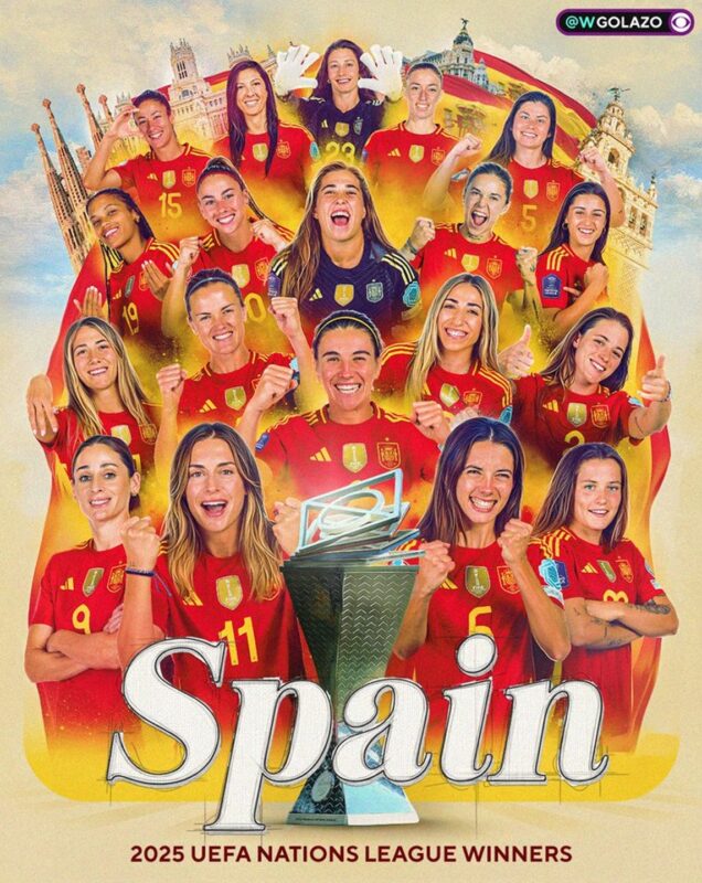 Spain Beat Germany to Retain Women’s Nations League Champions 2025