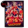 Spain 2025 Women Nations League Champions Espana Campeon De La Femenina Home Decor Poster Canvas Spain 2025 Women Nations League Champions Espana Campeon De La Femenina Home Decor Poster Canvas