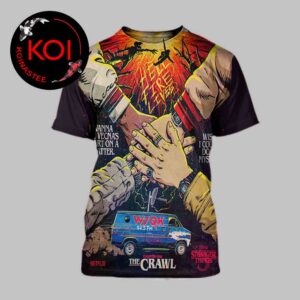 Stranger Things 5 Chapter One The Crawl All Over Print T-Shirt