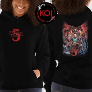 Stranger Things 5 x Kyle Lambert Season 5 Art Two Sided Hoodie T-Shirt
