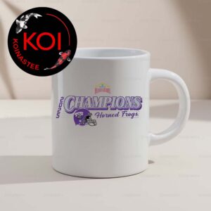 TCU Horned Frogs Football 2025 Champions Valero Alamo Bowl Ceramic Mug Cup