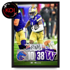 Washington Huskies Football 2025 2026 Champions Bucked Up LA Bowl Hosted By Gronk Score Home Decor Poster Canvas