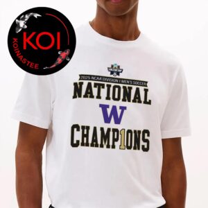 Washington Huskies Mens Soccer 2025 NCAA National Champions Unisex T-Shirt